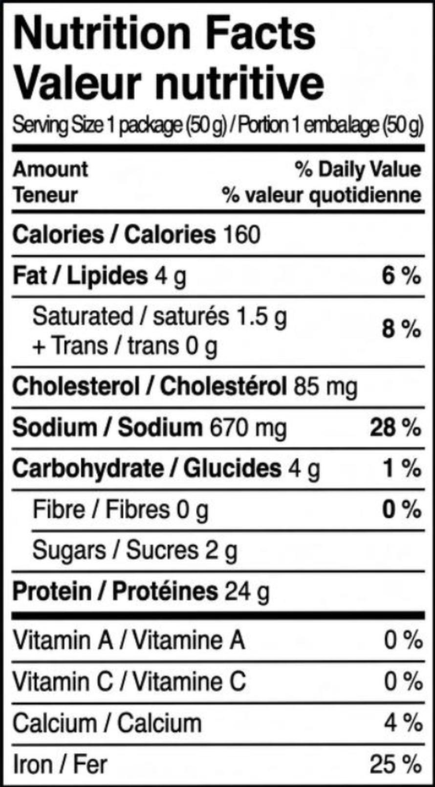 Nutrition Facts